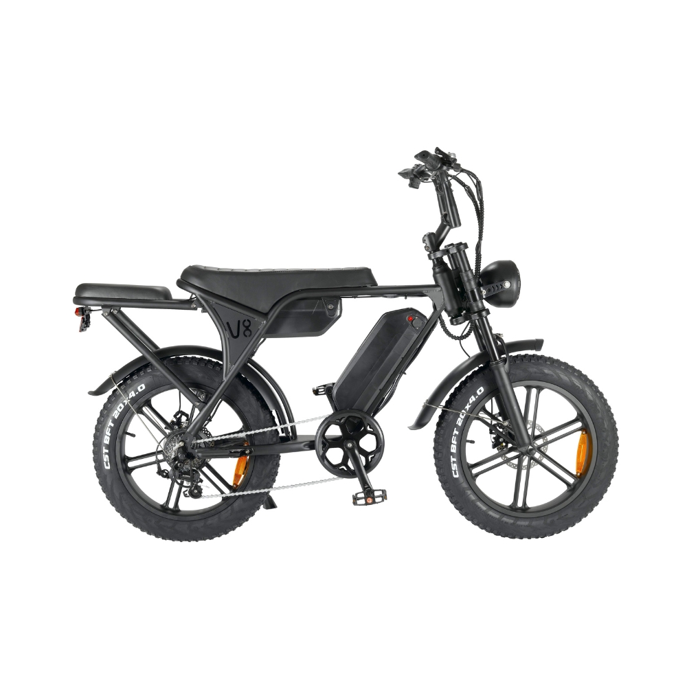 OUXI V8 Elektrische Fatbike – 250W – 15Ah – 20 inch - dubbele accu– zwart